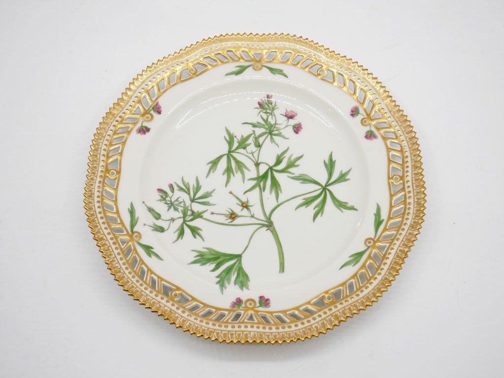 륳ڥϡ Royal Copenhagen ե˥ ץ졼 Flora Danica plate 22cm 졼 ӥơ ǥޡ ̲ 