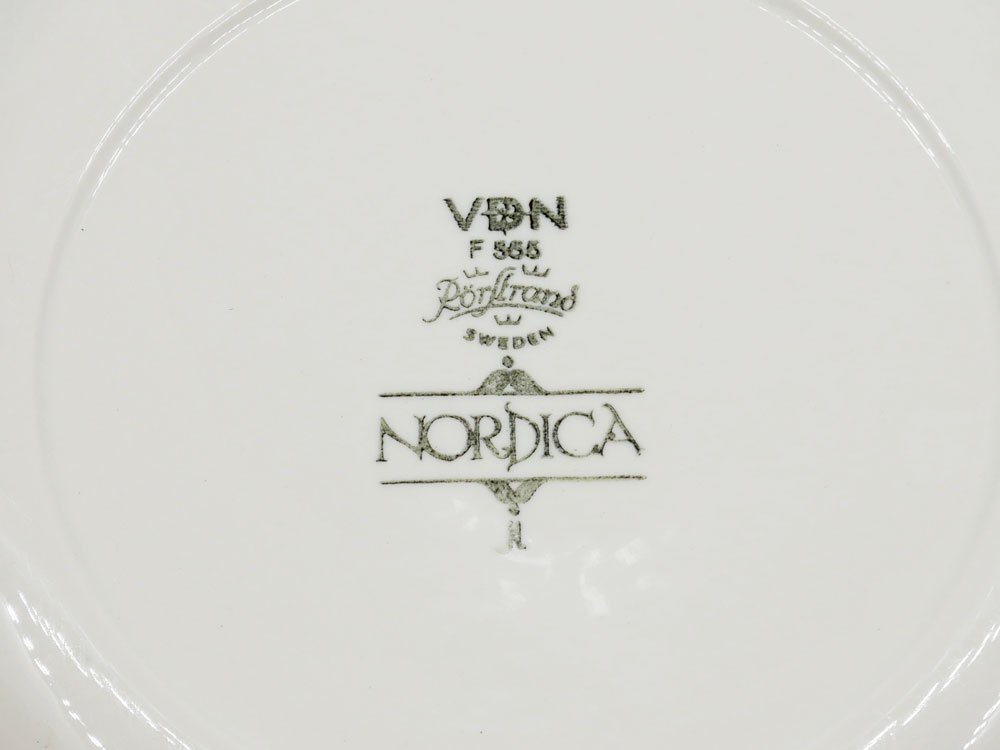 ロールストランド Rorstrand ノルディカ NORDICA プレート Φ20cm スウェーデン ビンテージ 北欧食器 C ● 