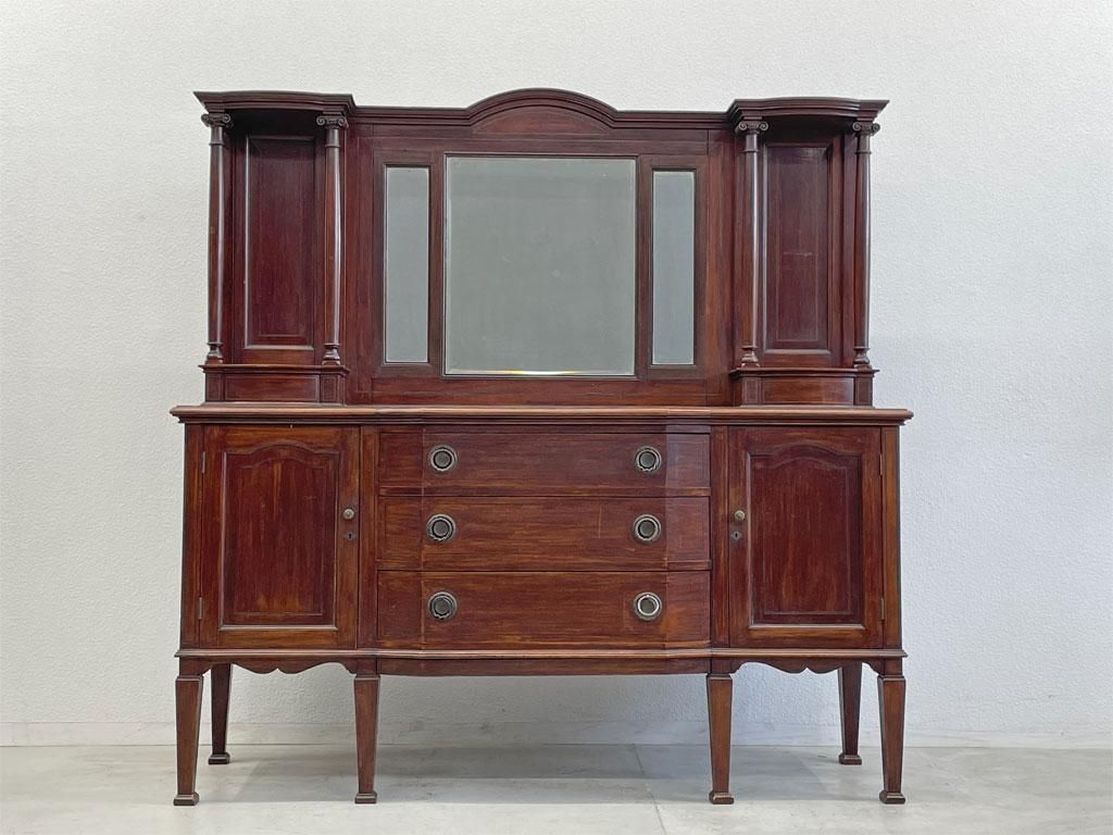 UKビンテージ ミラーバック サイドボード キャビネット Mirror back Sideboard cabinet イギリスビンテージ 英国 家具 〓 - TOKYO RECYCLE imption | 東京・世田谷のリサイクルショップ デザイナーズ・北欧家具の販売・買取