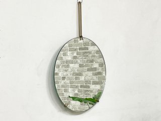 ムーベ MOEBE ウォールミラー ブラス 真鍮フレーム Wall mirror brass 直径30cm 壁掛け鏡 ウォールインテリア 北欧 デンマーク ● 
