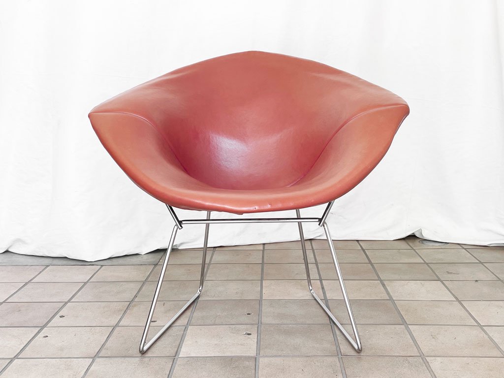 Υ Knoll ɥ Diamond Chair ե륫С PVC쥶 ϥ꡼ ٥ȥ ߥåɥ꡼ 