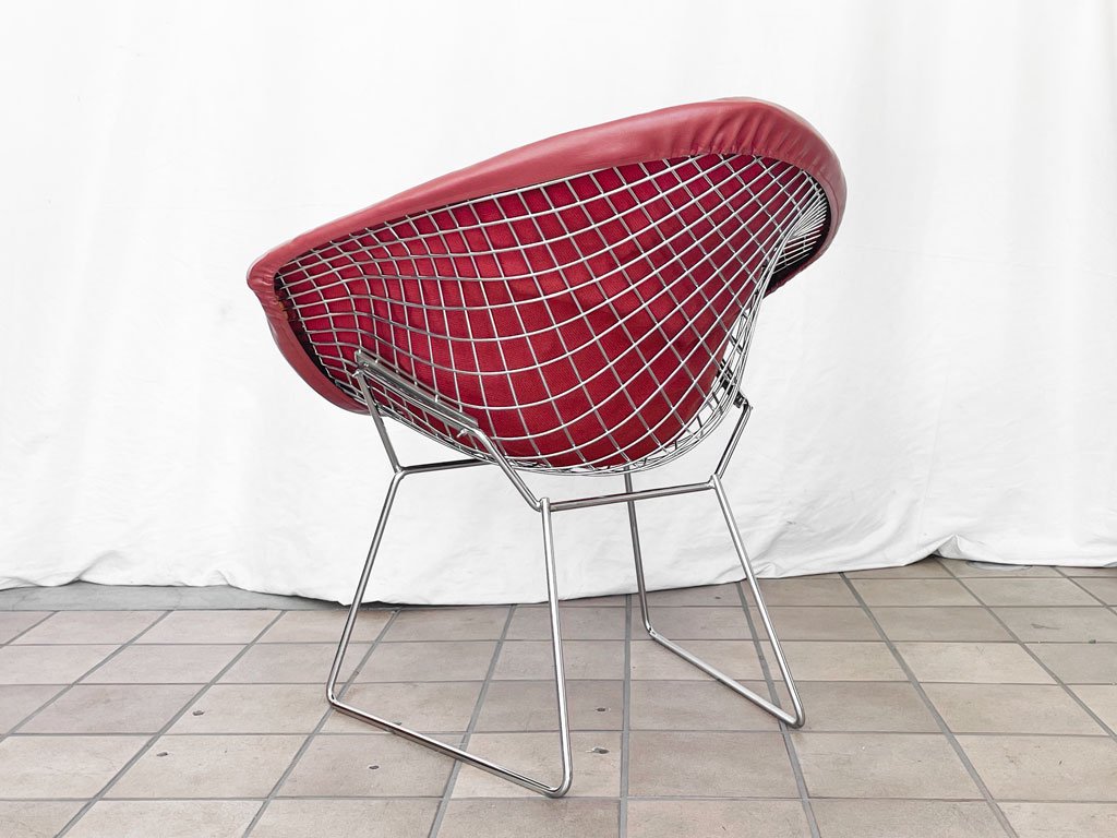 Υ Knoll ɥ Diamond Chair ե륫С PVC쥶 ϥ꡼ ٥ȥ ߥåɥ꡼ 