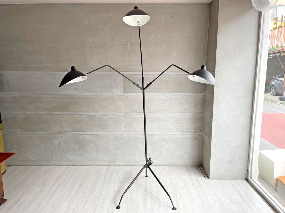 른塦ࡼ Serge Mouille ѥǡ ȥ ߥ LAMPADAIRE 3 LUMIERES ե ץ 