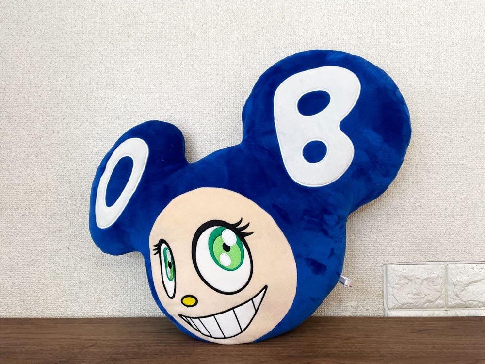 村上隆 Takashi Murakami ドブ君 Mr. DOB クッション ブルー W52cm カイカイキキ kaikai kiki ◎ -  TOKYO RECYCLE imption | 東京・世田谷のリサイクルショップ デザイナーズ・北欧家具の販売・買取