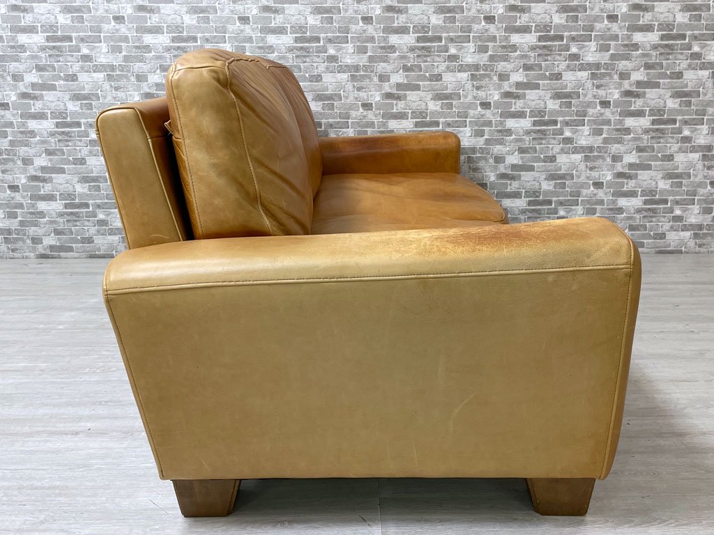 アクメファニチャー ACME Furniture フレスノ FRESNO ソファ 3シーター ヴィンテージスタイル オイルレザー 本革 定価￥385,000- ●
