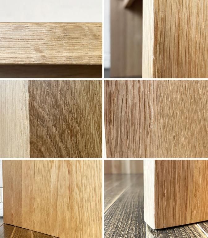 無印良品 MUJI オーク無垢材 コの字デスク コンソールテーブル W115cm