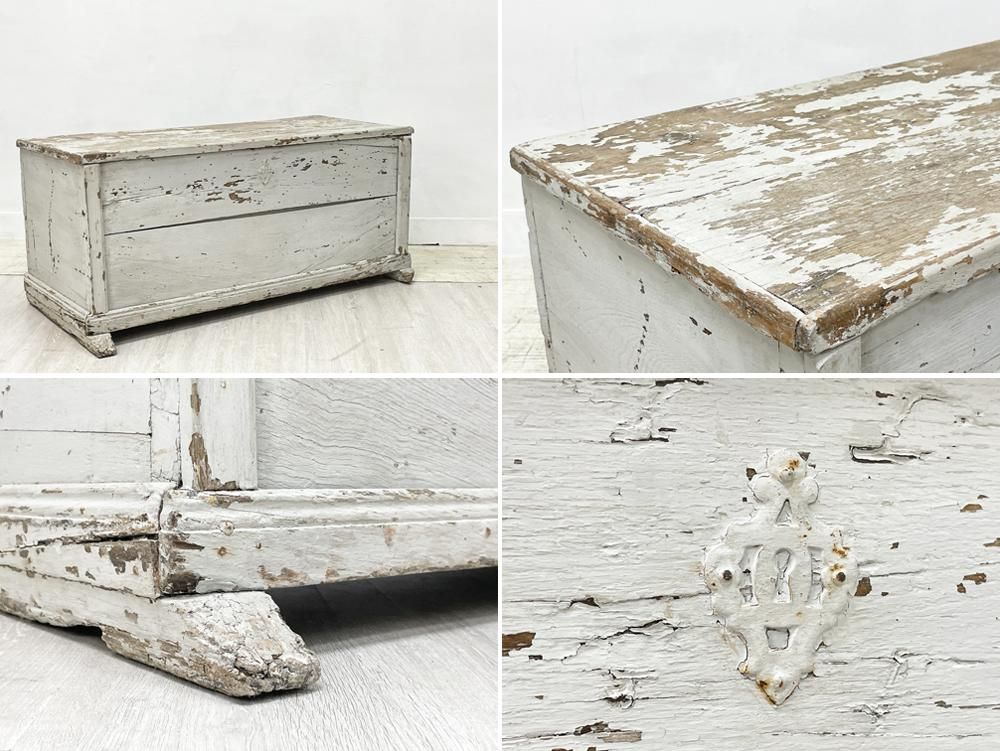 フランスビンテージ French Vintage 木製 ブランケットボックス ウッド 