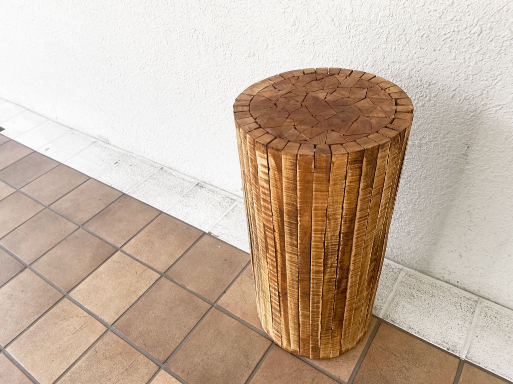 ǥڥ adepeche 쥯ȥå 饦ɥϥġ Collected-wood round high stool ʥ륹 