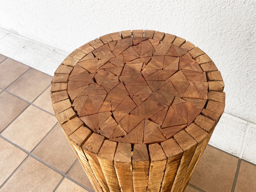 ǥڥ adepeche 쥯ȥå 饦ɥϥġ Collected-wood round high stool ʥ륹 