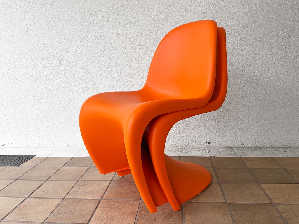 ヴィトラ vitra. パントンチェア Panton Chair オレンジ ヴェルナー