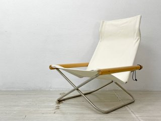 ニーチェア エックス Ny chair X フォールディングチェア 折畳チェア ナチュラル ホワイト 新居猛 MoMA 定価￥51,700- ●