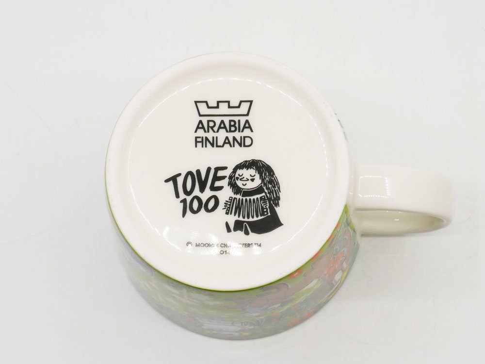 アラビア ARABIA ムーミン Moomin マグカップ トーベヤンソン 生誕100周年記念 TOVE100  2014年 旧ロゴ フィンランド 北欧食器 ●   