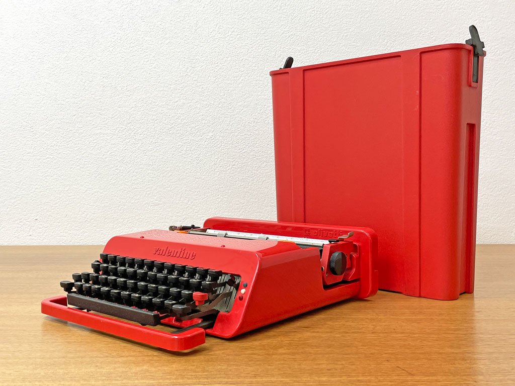 オリベッティ olivetti バレンタイン Valentine タイプライター 赤い