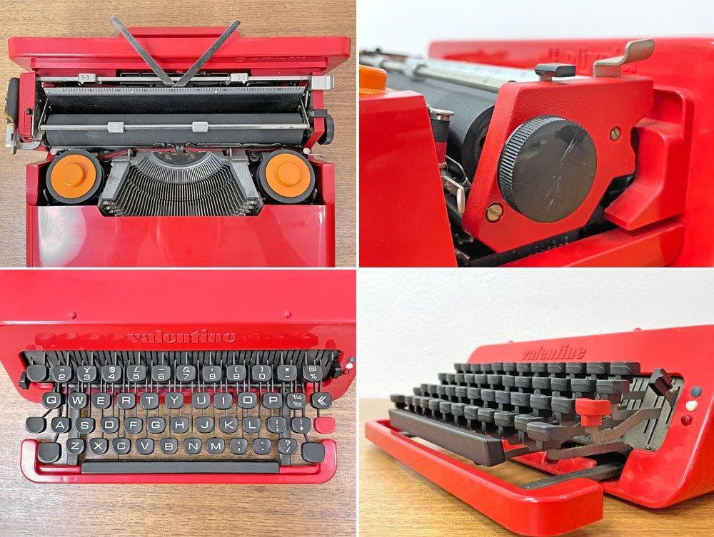 オリベッティ olivetti バレンタイン Valentine タイプライター 赤い