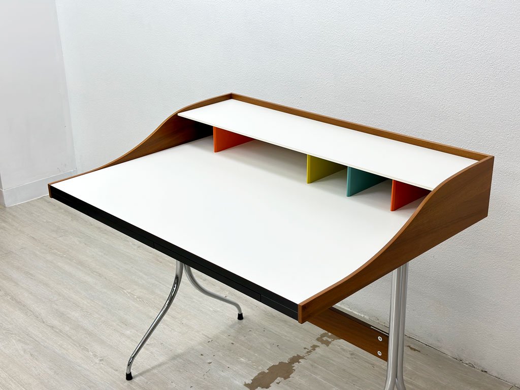 ȥ Vitra ͥ륽󥹥ååǥ Nelson Swag Leg Desk ۥ磻ȥߥ͡ŷ W99cm 硼ͥ륽 ߥåɥ꡼ 