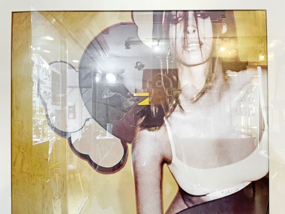 カウズ KAWS × クリスティ・ターリントン Christy Turlington TOKION ポスター 1999年 額装品 54×76cm 希少 ◎