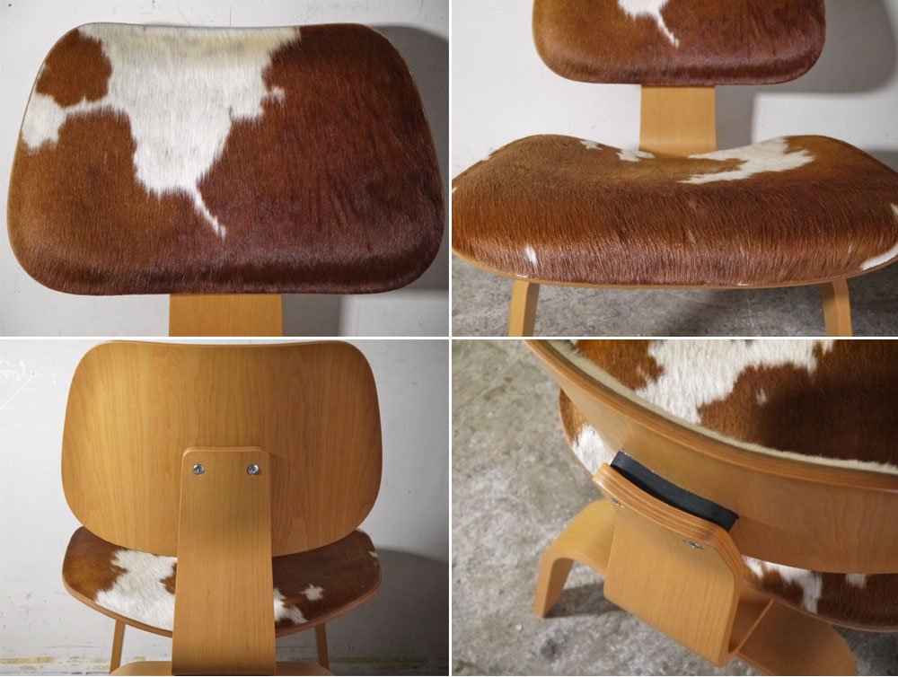 ヴィトラ vitra LCW ラウンジチェア ウッドレッグ Lounge Chair Wood アッシュ カーフスキン C&Rイームズ ミッドセンチュリー ■