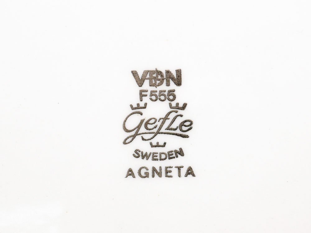 ゲフレ Gefle アグネッタ Agneta プレート 24cm スウェーデン ビンテージ 北欧食器 ●