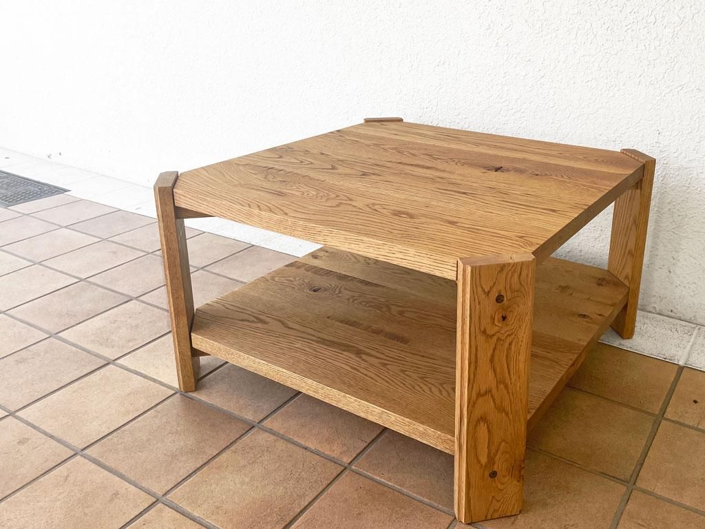 トラックファニチャー TRUCK FURNITURE CC ローテーブル CC LOW TABLE W70cm ナラ無垢材 ナチュラル  定価:\189,200- ◇ - TOKYO RECYCLE imption | 東京・世田谷のリサイクルショップ デザイナーズ・北欧家具の販売・買取