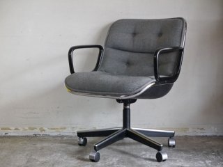 ノル Knoll ポロックチェア Pollock Exective Chair グレー ファブリック キャスター ワークチェア デスクチェア チャールズ・ポロック Charles Pollock ■