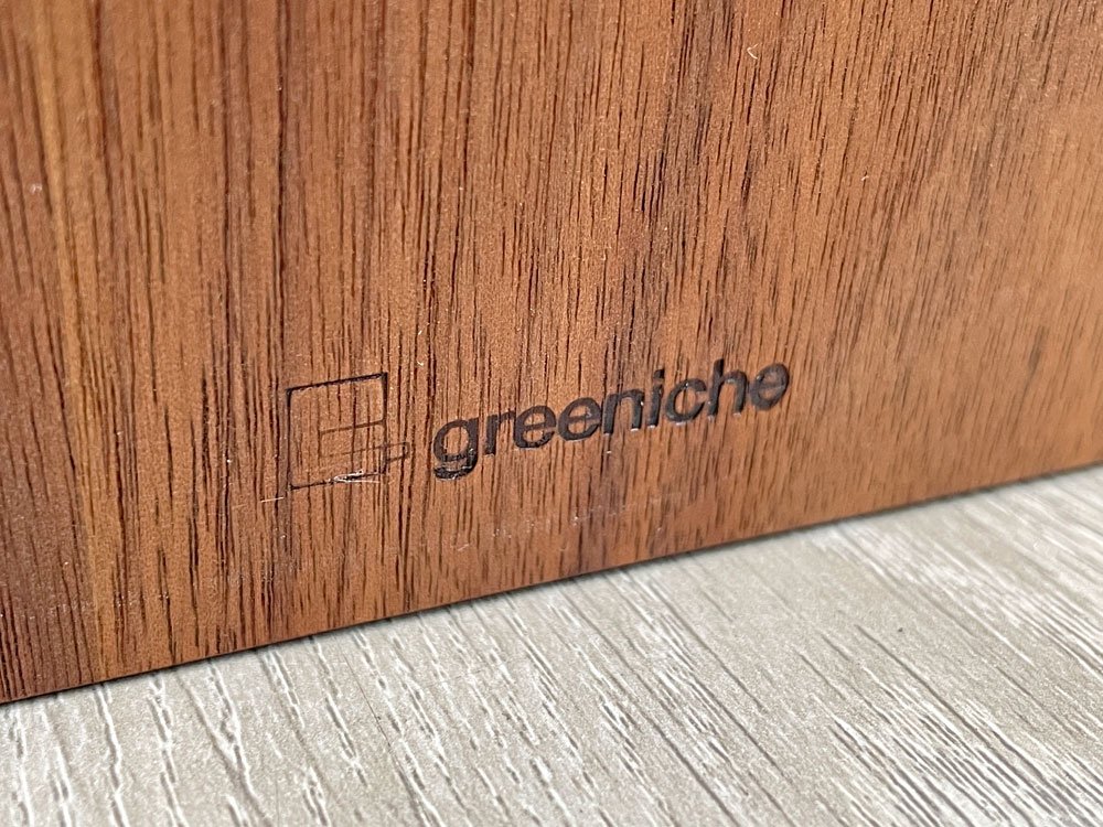 グリニッチ greeniche カフェテーブル Cafe Table 900×700 ウォールナット材 Xレッグ ミッドセンチュリースタイル 定価78,000-  ♪