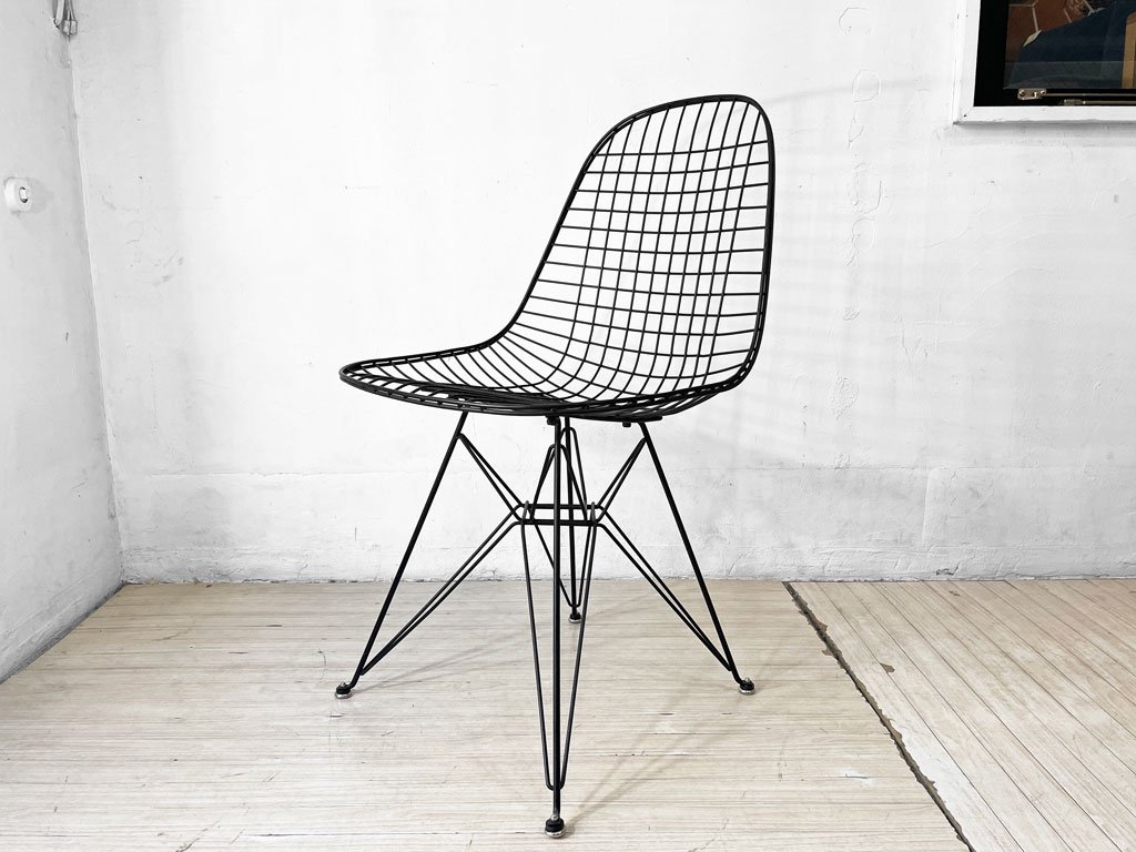 95000→87000ブラック イームズワイヤーチェア Eames Wire Chair - 椅子