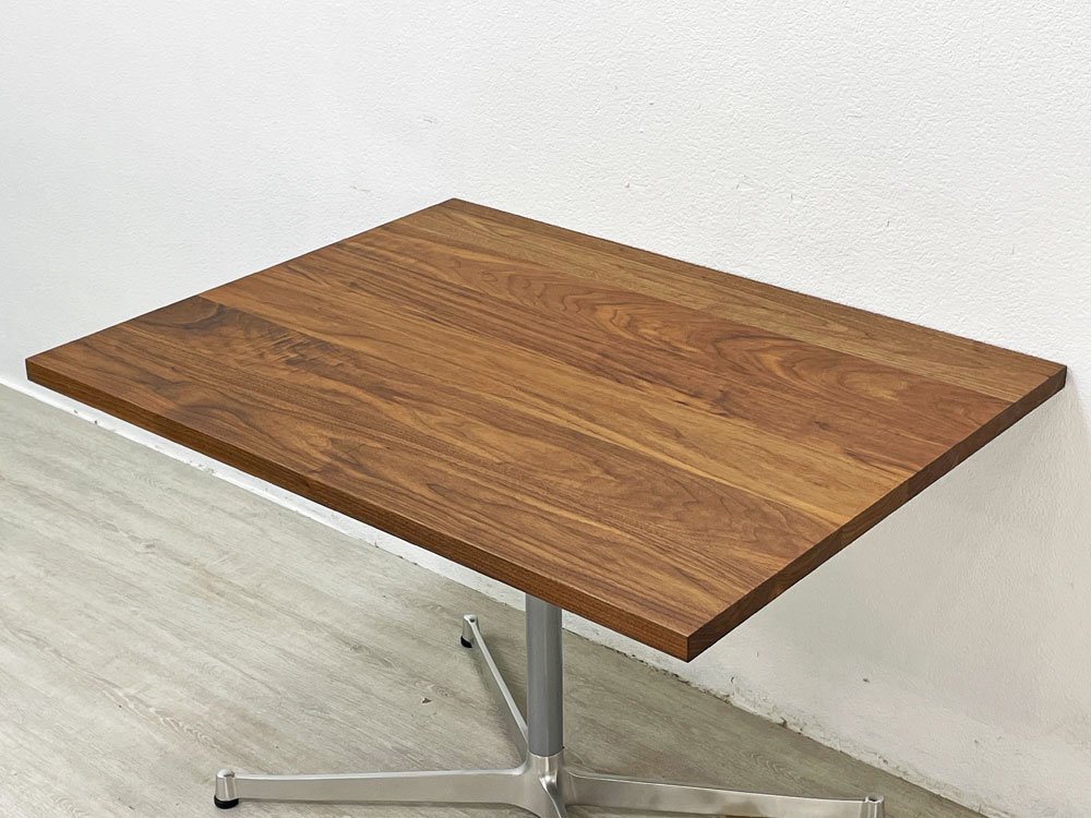 グリニッチ greeniche カフェテーブル Cafe Table 900×700 ウォールナット材 Xレッグ ミッドセンチュリースタイル 定価￥78,000- ●