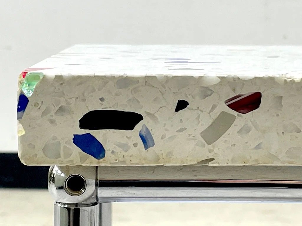 倉俣史朗 Shiro Kuramata スターピース テラゾー(人工大理石)×ガラス 80年代ビンテージ 90×45cm 希少 ●