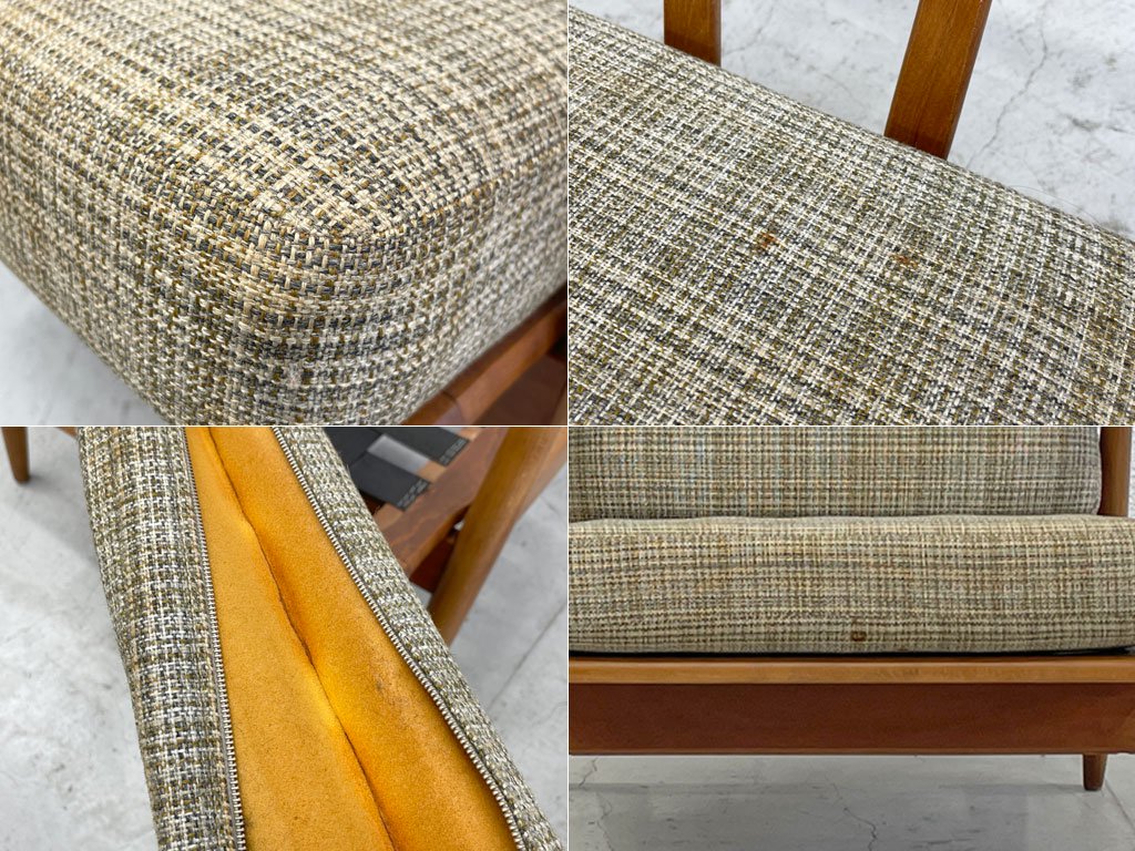 ̲ӥơ scandinavian Vintage  Easy chair ץ󥰥å+åɥե졼  󥰥륽ե 
