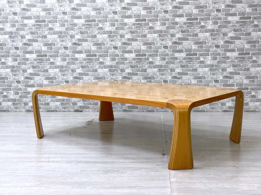 天童木工 TENDO 座卓 ローテーブル センターテーブル W121cm ケヤキ材