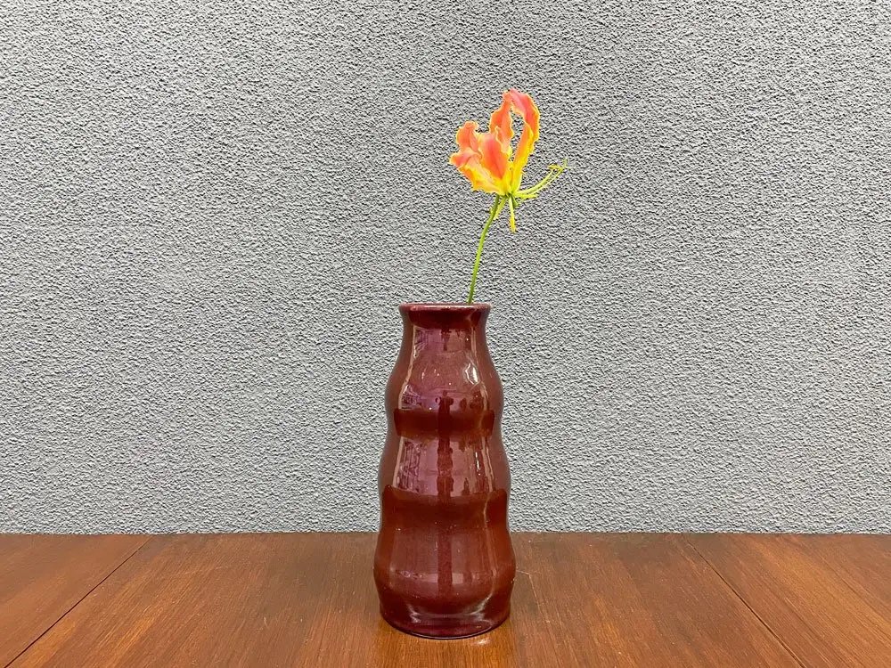 モバック Mobach ceramics フラワーベース 花瓶 luster glaze ダーク 