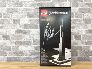 レゴ LEGO アーキテクチャー Architecture シアーズ・タワー Sears Tower 21000 ウィリス・タワー 箱付き 未開封品 サイン入り デンマーク ● 