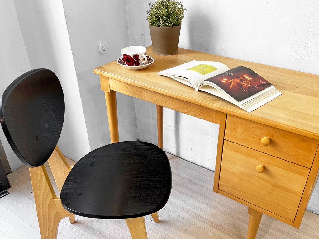 イデー IDEE ダイニングチェア DINING CHAIR ブラック 板座 食卓椅子