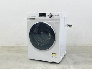 アクア AQUA ドラム式洗濯機 AQW-FV800E ホワイト 左開き 全自動洗濯機 ジョグダイヤル LEDディスプレイ 8.0� 美品 2022年製 〓