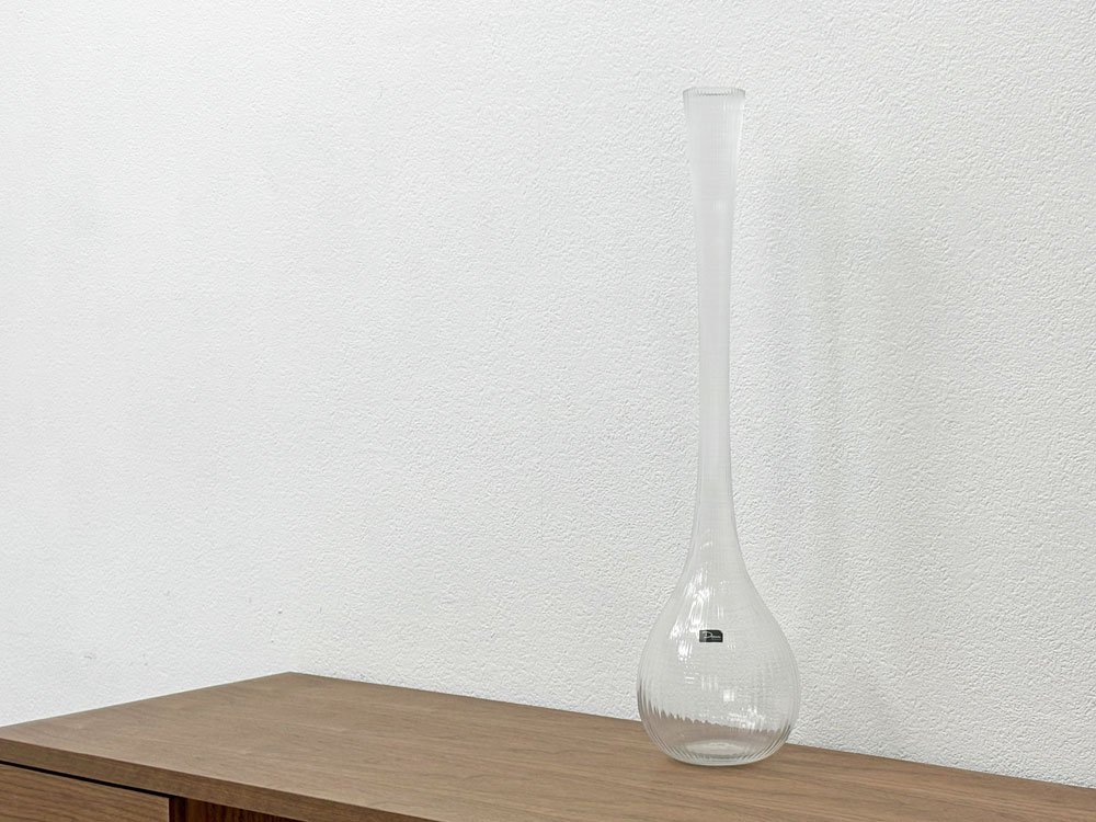 ドーム daum ガラスフラワーベース クリア H65cm 花瓶 花器 クリスタル 