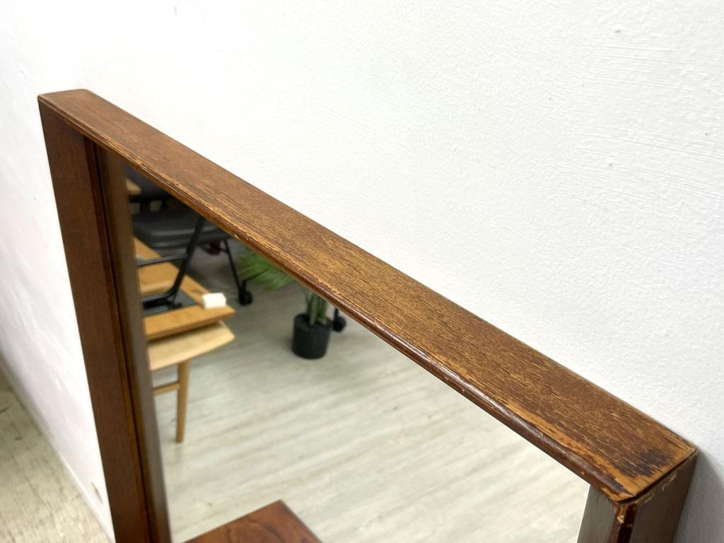 ドレクセル ヘリテイジ DREXEL HERITAGE リシェル RISHEL 木製フレーム ミラー 鏡 立て掛け 米軍 サープラス 80's USビンテージ TOKYO RECYCLE