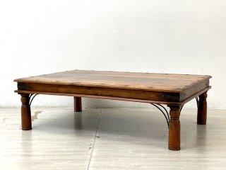 アジアンビンテージ Asian Vintage 無垢材 ローテーブル センターテーブル ●