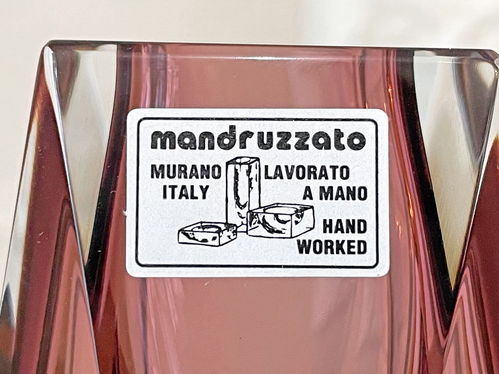 ޥɥ饶 Mandruzzato 饹ե١  H20.5cm Ȣ ϥɥᥤ ꥢ 顼 MURANO ͥ󥰥饹 