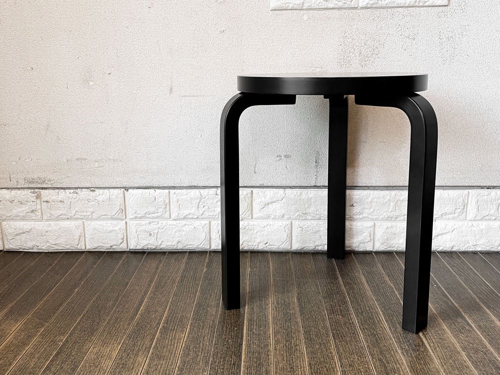 アルテック artek スツール60 Stool60 3本脚 バーチ材 ブラック