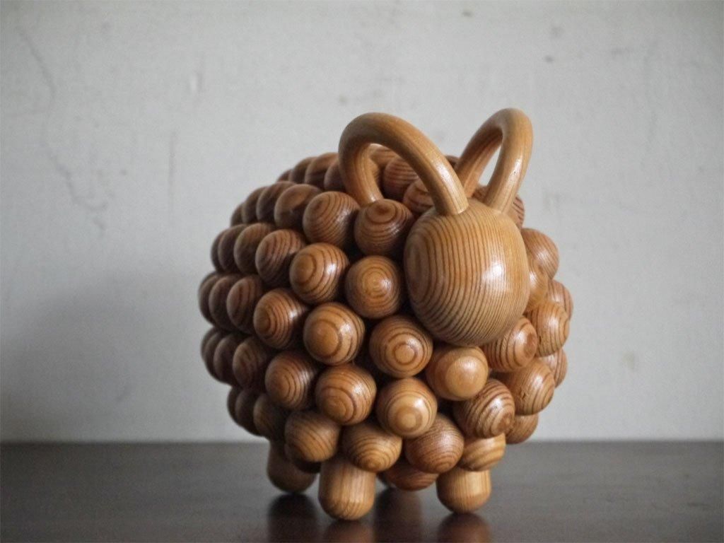 北欧アーリッカ木製(パイン＝松)、Passi(羊)壁飾り : ヴィンテージ 北欧アーリッカ木製(パイン＝松)、Passi(羊)壁飾り : ヴィンテージ