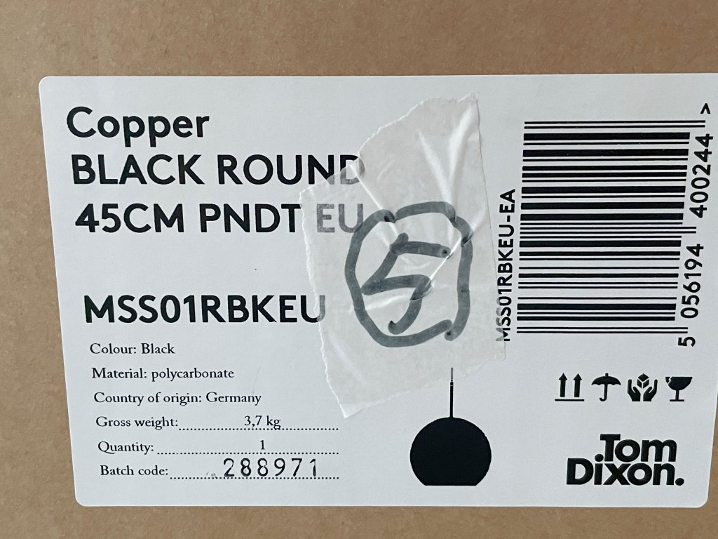 ȥǥ Tom Dixon åѡ 饦 ڥȥ饤 45 Copper Round Pendant ֥å Black  113,000 Ÿ 