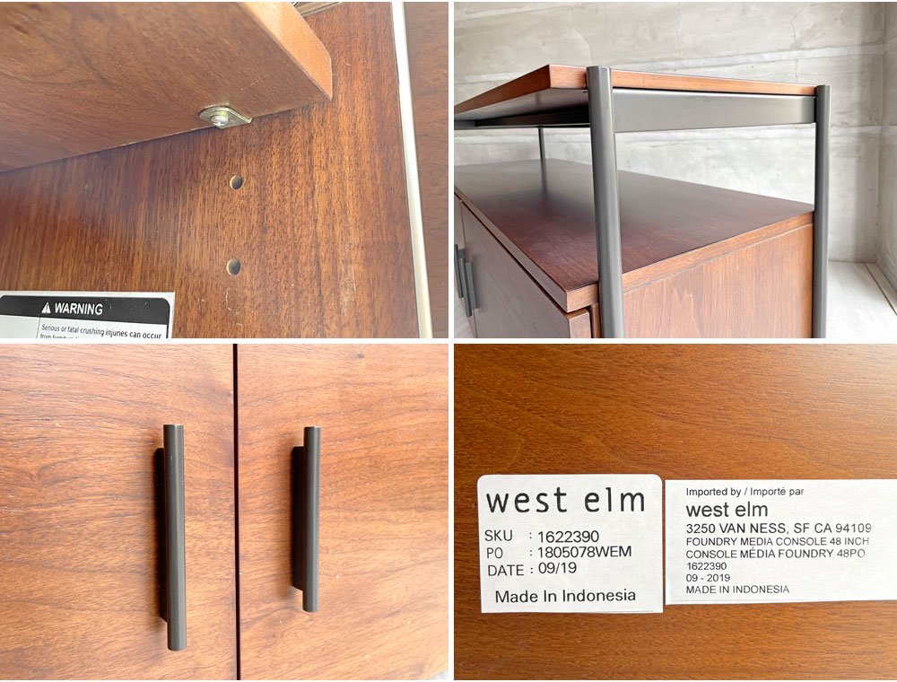 ȥ West Elm եɥ꡼ǥ󥽡 Foundry Media Console AVܡ USե˥㡼 ƥӥܡ 10 