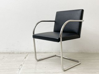 Υ knoll ֥롼  塼֥顼 Brno Arm Chair Tubular ߡեǥ С ֥å PVC쥶 ĥغѤ 