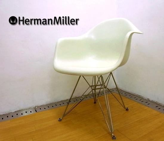 ハーマン・ミラー 70's ヴィンテージ 2nd 『 アームシェルチェア （ DAR ） 白 』 エッフェルベース