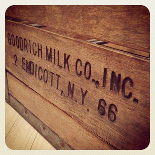  50'S USA Vintage Wood  Steel Milk Case / 50ǯ塡ꥫӥơ åɡߥ롡ߥ륯 