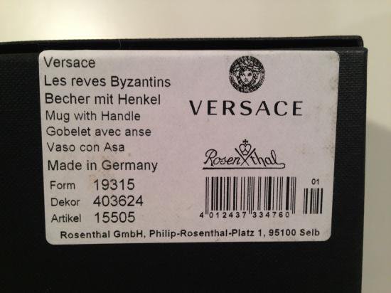 VERSACE  Rosenthal Les Reves Byzantins Mag Cup