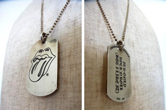  CHROME HEARTS  ϡ   The Rolling Stones   󥰥ȡ  Silver Pendant   DOG TAG 