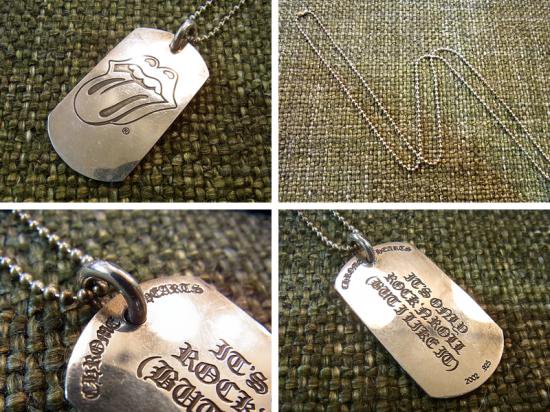  CHROME HEARTS  ϡ   The Rolling Stones   󥰥ȡ  Silver Pendant   DOG TAG 