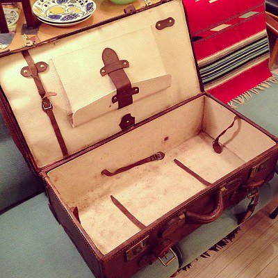 USA Vintage Leather Trunk