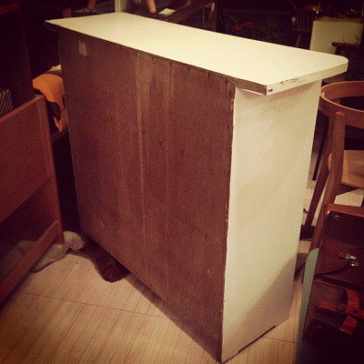  Antique Shabby   White Paint Counter Cabinet / ƥӡۥ磻ȥڥȡ󥿡ӥͥå